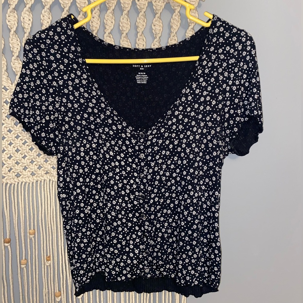 American eagle cropped soft and sexy tee